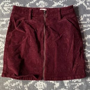 Maroon skirt